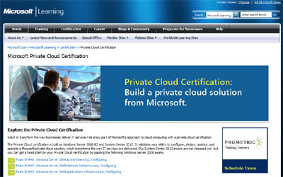 New Private Cloud Certification from Microsoft 
