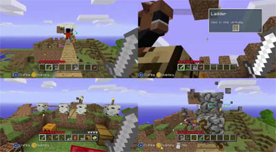 minecraft ps4 split screen