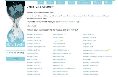 but Wikileaks mirror sites