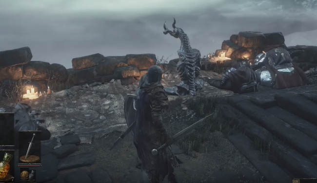 Dragon statue outside