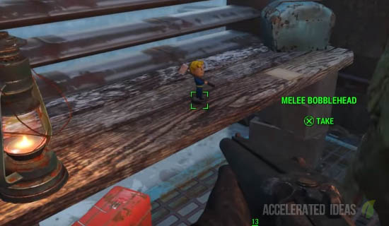 Melee Bobblehead location