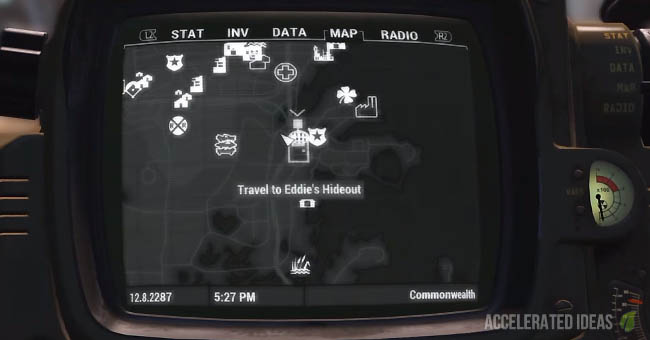 Map Location for Eddie's Winter's Bunker