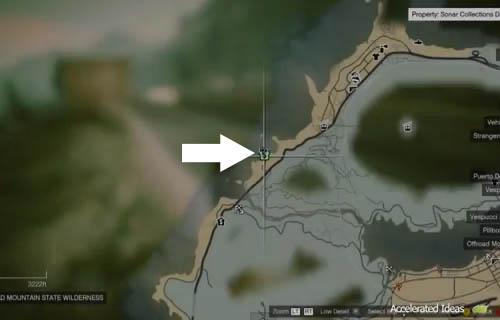 GTA 5: mapa dos resíduos nucleares