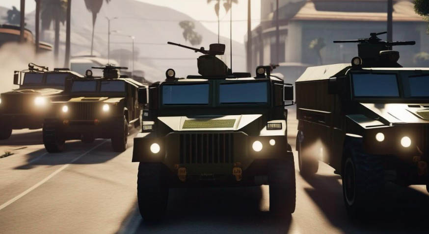 exemplo de veículo militar gta 5