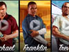 GTA 5 Video Novo - Michael, Franklin e Trevor Personagens