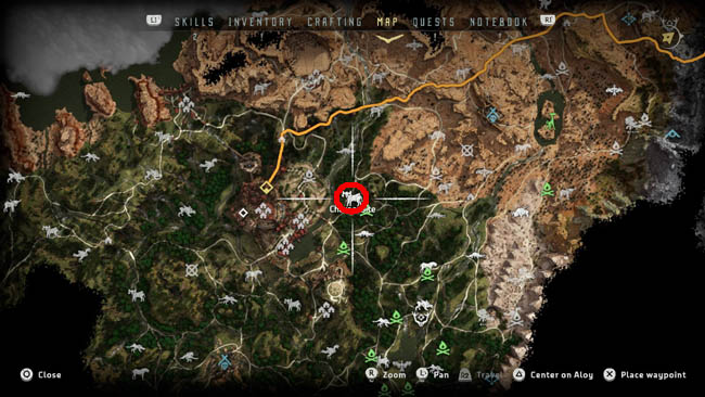 Charger map location