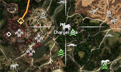 Charger location close up