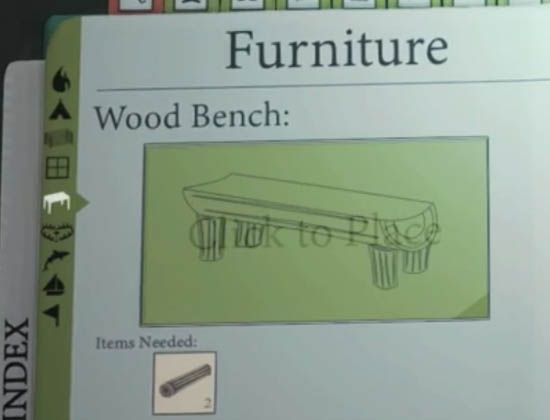 The Forest v0.03 - Wood bench