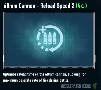 60mm Cannon Reload Speed