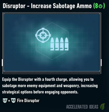 Disruptor - Increase Sabotage Ammo