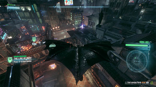 gliding dark knight