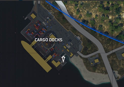 Cargo Docks helipad location