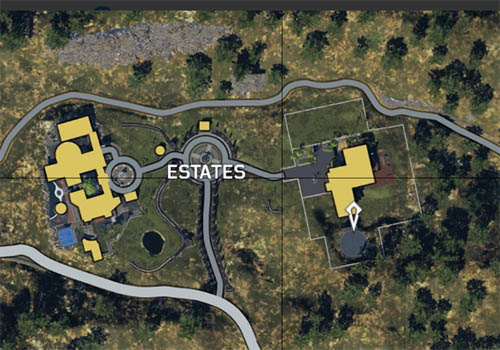 Estates helipad location