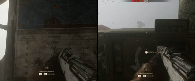 Naval map and cannon calibration