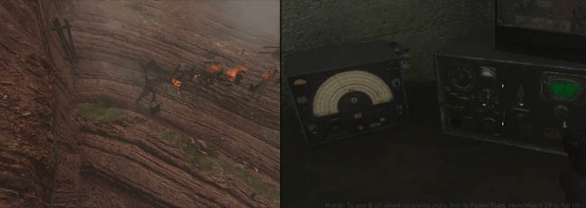 Radio part location and table