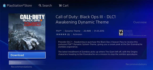 Der Eisendrache theme for PS4