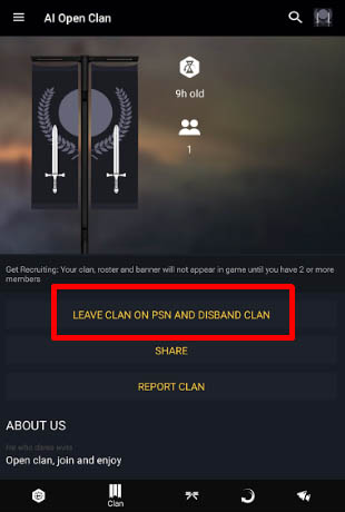 Delete Clan 