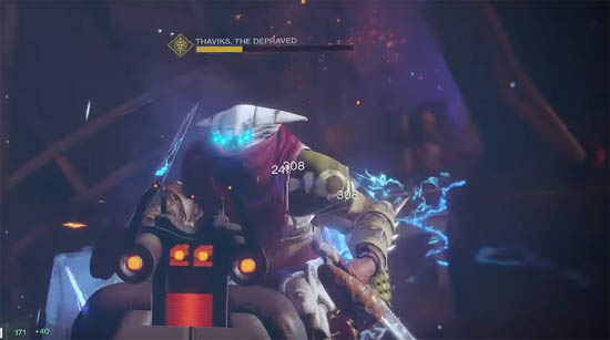 Thaviks the Depraved boss fight