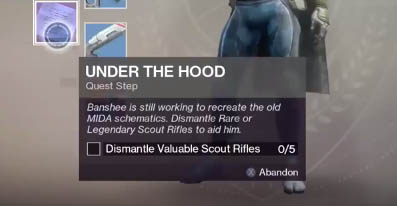 Under the Hood - quest step