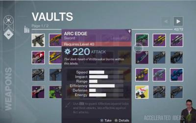 The Taken King - Sword Weapons Confirmed (Arc Edge)