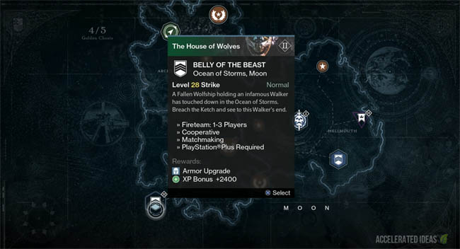 Belly of the Beast - map screen