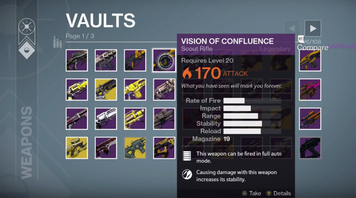 List of Destiny 1 Items that Carry Over to Destiny 2