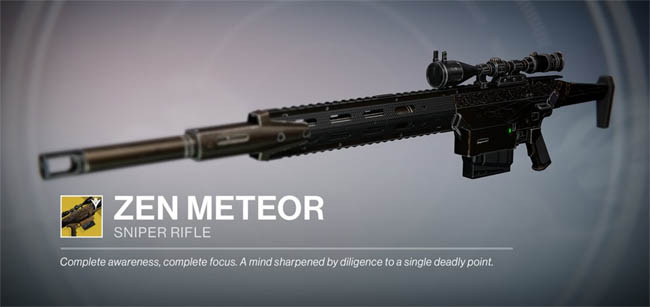 Zen Meteor - Exotic Sniper Rifle