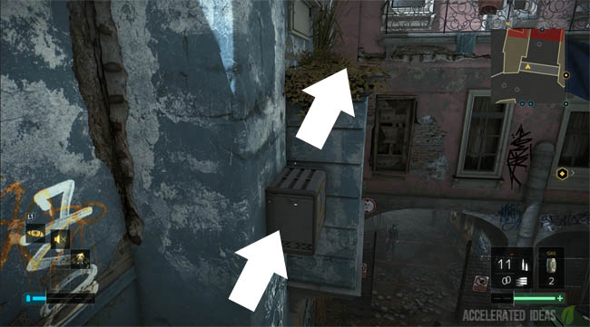 Electric box on wall