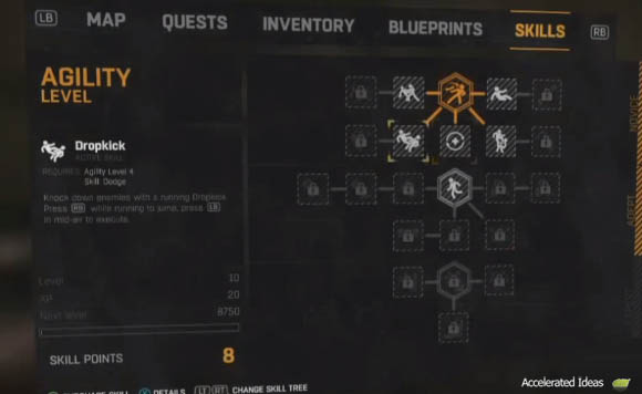 Dying Light - Skill Trees (Power, Agility and Survivor) | Accelerated Ideas