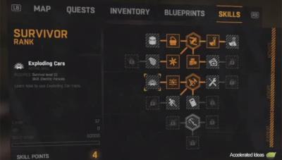 Dying Light - Skill Trees (Power, Agility and Survivor)