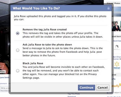 Facebook now allows users to approve and reject photo tags