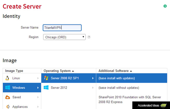 Create Windows Server 2008