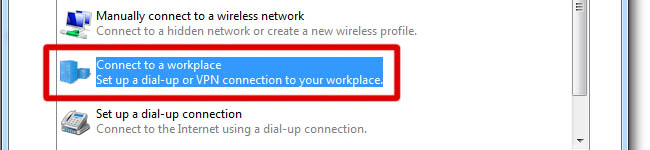 Connect to a workplace