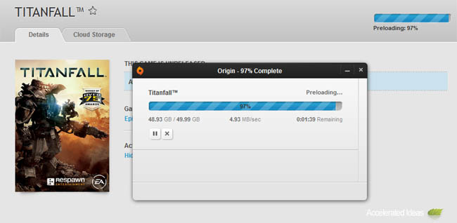 Origin Pre-Loading Titanfall