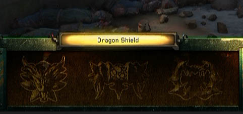 Dragon Shield - Inventory Screen