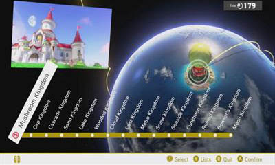 List of All Kingdoms and Number of Power Moons per Kingdom - Super Mario Odyssey