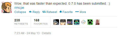 MCPE 0.7.0 - Submitted for Testing