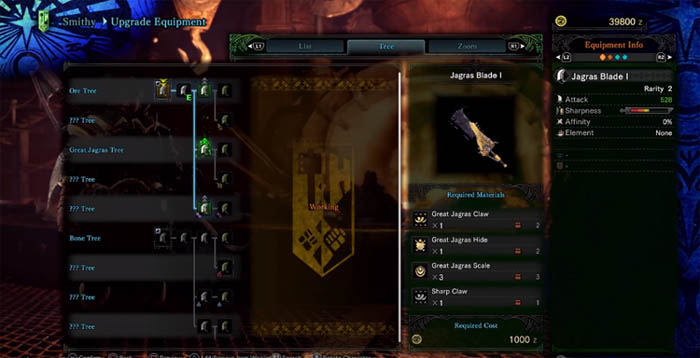 Upgrade tree example