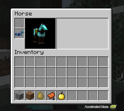 Minecraft 13w21a - Horse UI