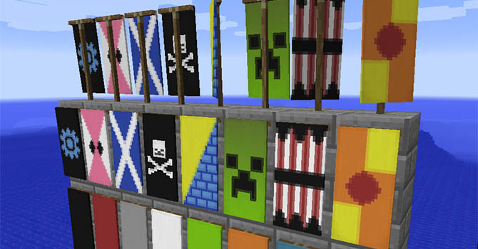 Whats New in Minecraft 14w30a - Banners and Flags