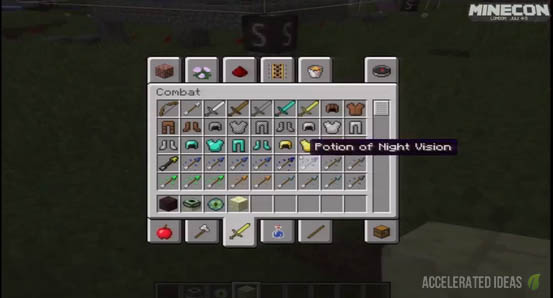 New arrow types shown in inventory screen