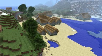 New Minecraft 1.8 Adventure Update Features - Health bar, NPC trading and sprinting