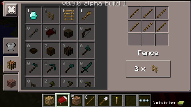 Minecraft PE - Redesigned Crafting Screen