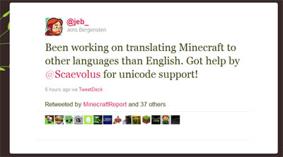 Major Minecraft Translation Underway - You Can Help Jeb Too!