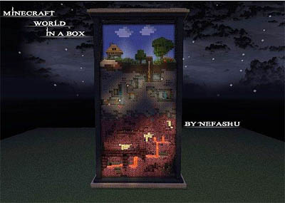 World in a Box Survival Map for Minecraft - Survive in an Ant farm!