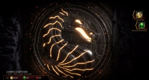 Lower Courtyard - dragon puzzle