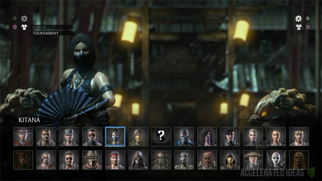 character select screen