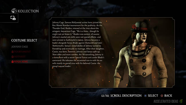 Johnny Cage Ninja Mime