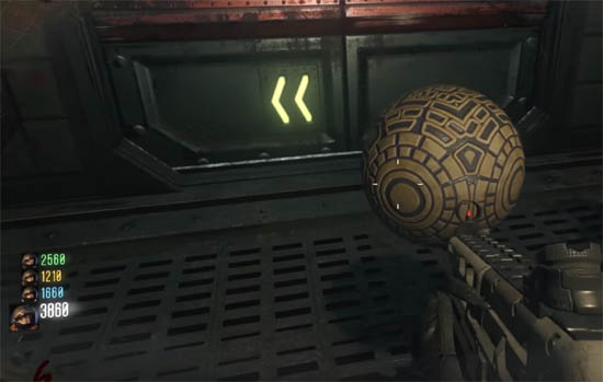 Focusing Stone on the floor in mining tunnel