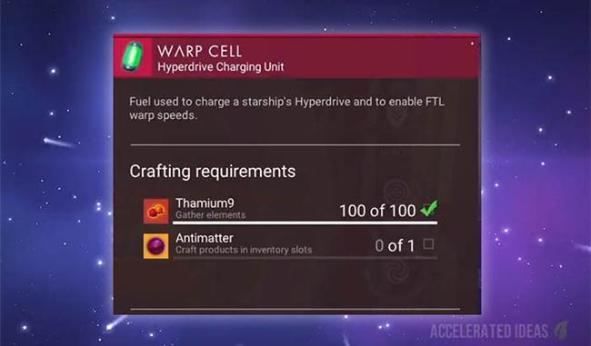 No Man’s Sky - How to Get Warp Cell’s